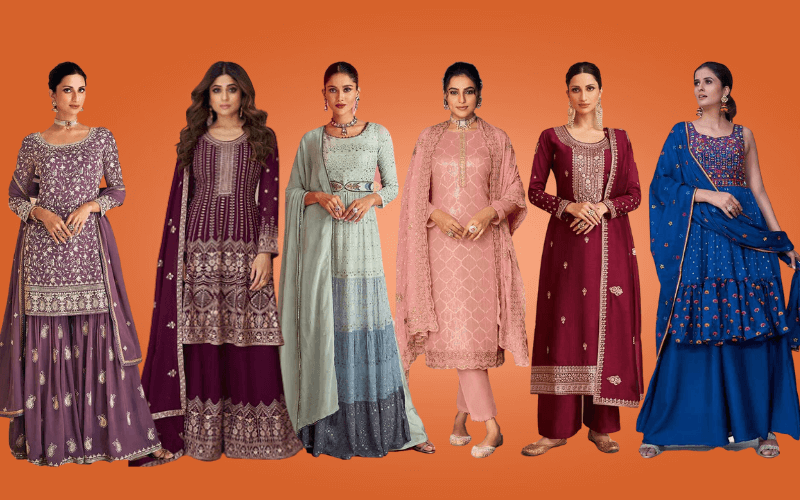 Different Types of Pakistani Suits and Salwar Kameez